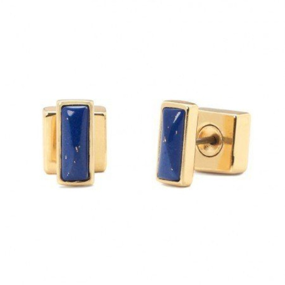 Stella & Dot |⚜️💙Lapis Blue Deja Vu Reversible Stud Earrings - Picture 6 of 8